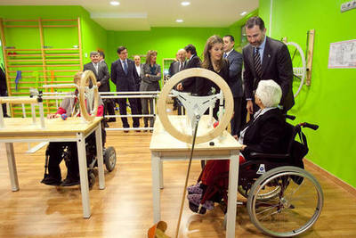 El principe de Asturias comprueba nuestros productos
