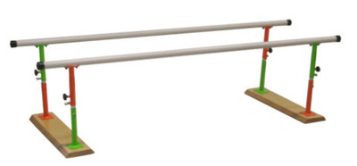 Paralela infantil plegable regulable en altura. 2m.